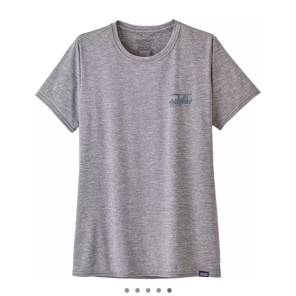 Patagonia Women's XL Capilene Cool Daily Graphic T-Shirt Grey NWT - Picture 6 of 12
